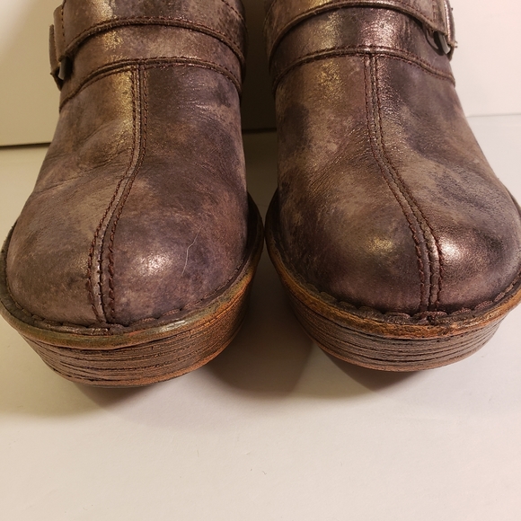 Born Womens Haddon Metallica Gray Mules 8M - Picture 4 of 15